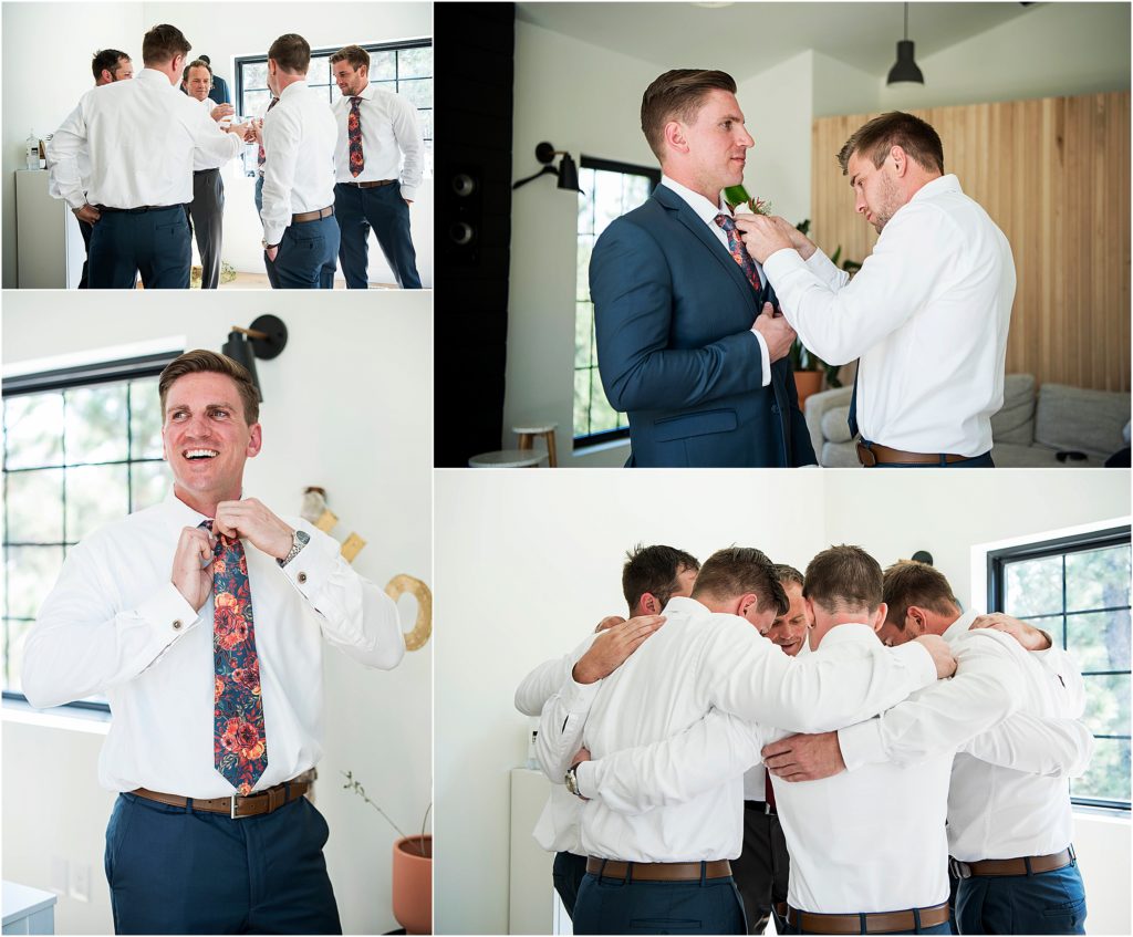Alex gets ready with his groomsmen, they share a toast and a prayer