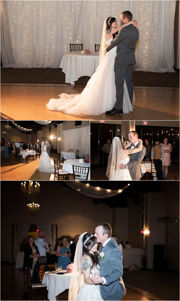 Ryan and Amanda have their first dance during their reception