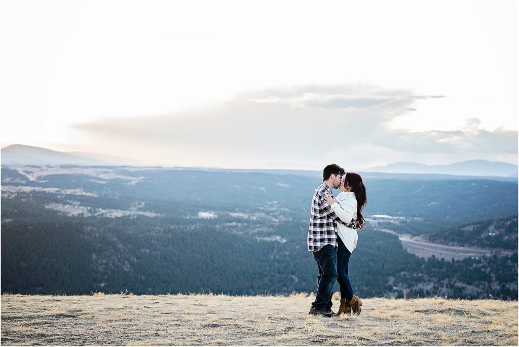 Amazing views during Wes and Ashlee's engagement session.