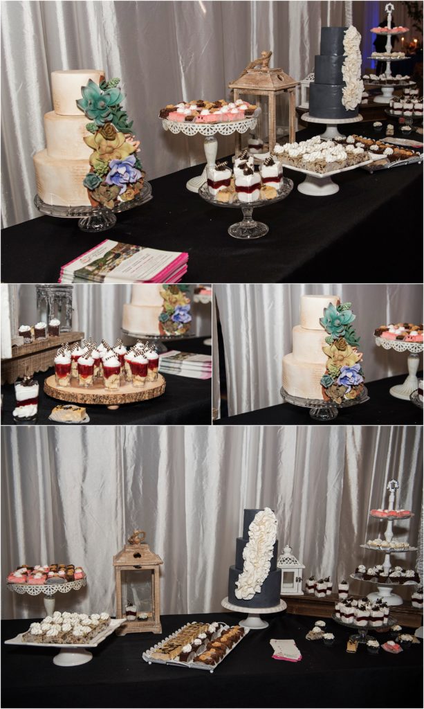 desserts made and crafted by The Sugarplum Cake Shoppe for the Cheers Bridal Show in Colorado