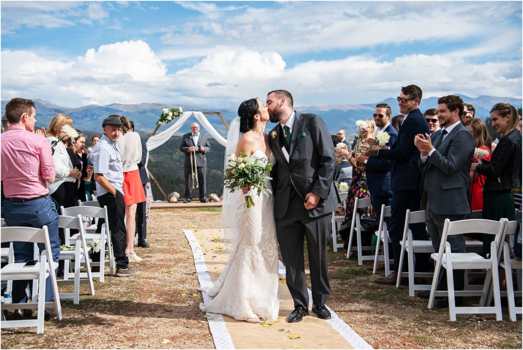 Wedding photographer, Tina Joiner captures a tender moment after the wedding ceremony