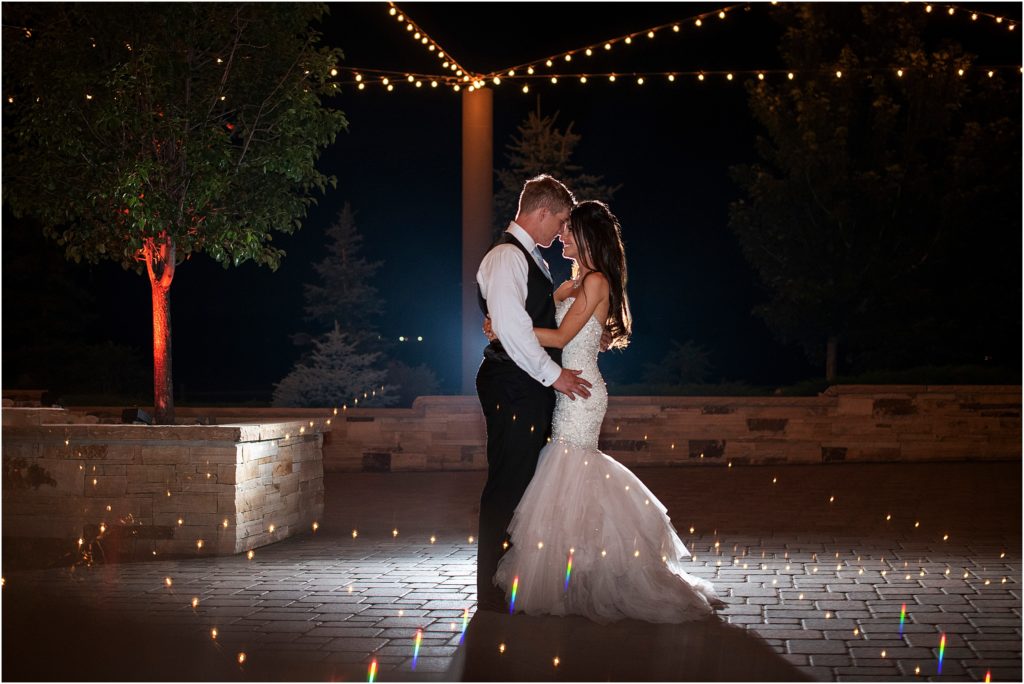 Tina Joiner takes couple outside after dark for stunning night photos under the twinkle lights