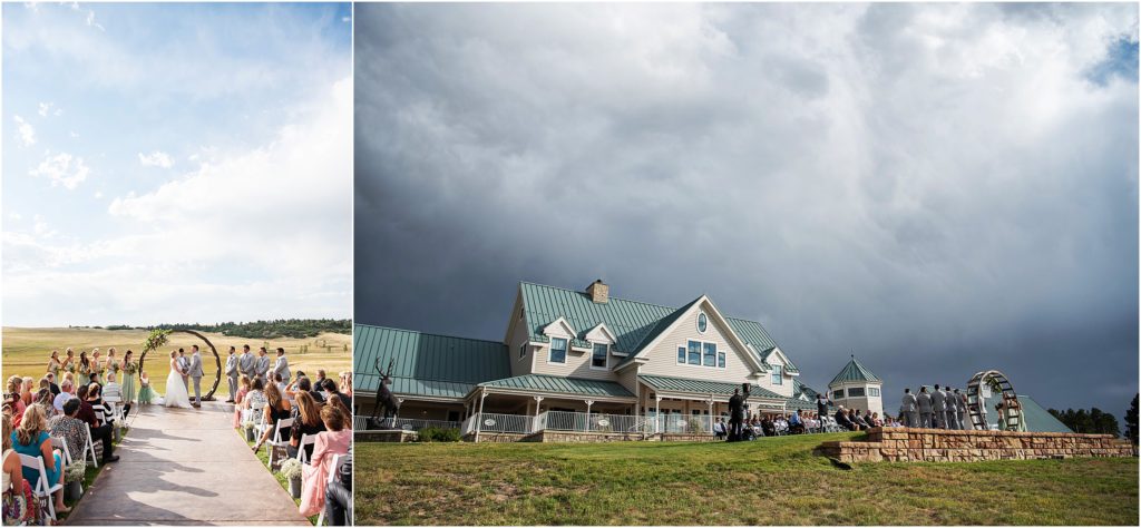 Outdoor wedding at Flying Horse Ranch in Colorado