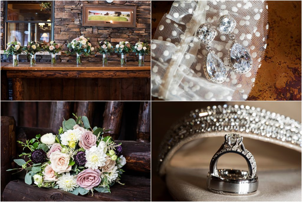 Sparkly and elegant wedding details